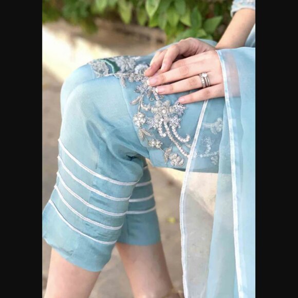 Kenari 3pc Aqua Grey outfit - S - Picture 2 of 3